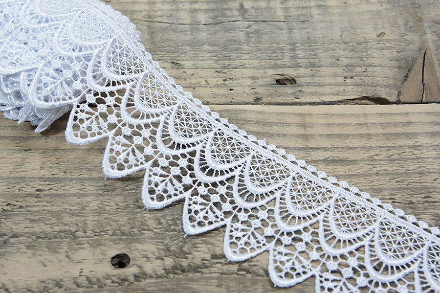 Мереживо гіпюр 70 мм SinemBro білий 4G4153-70-white