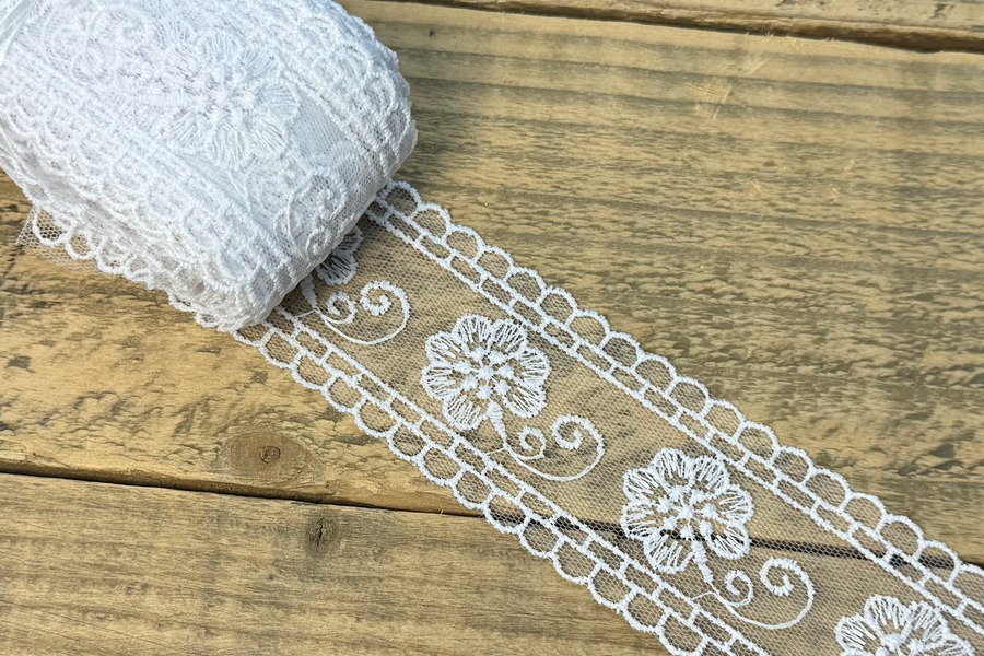 Мереживо блюмарин 55 мм SinemBro білий