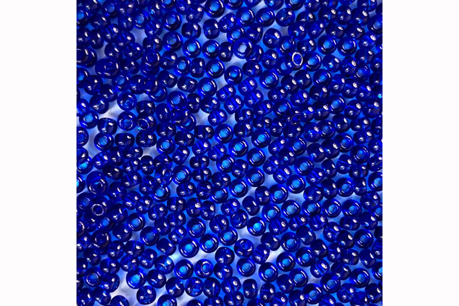 Бісер Preciosa 60300 №10 прозорий кольоровий електрик яскравий 2,3 мм