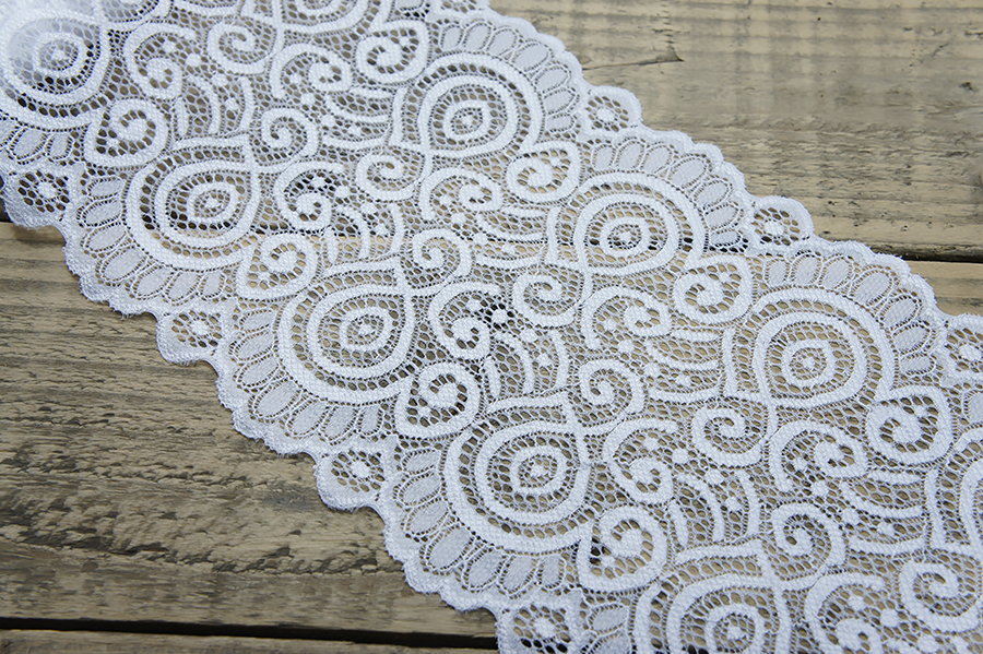 Мереживо еластичне 175 мм MH білий