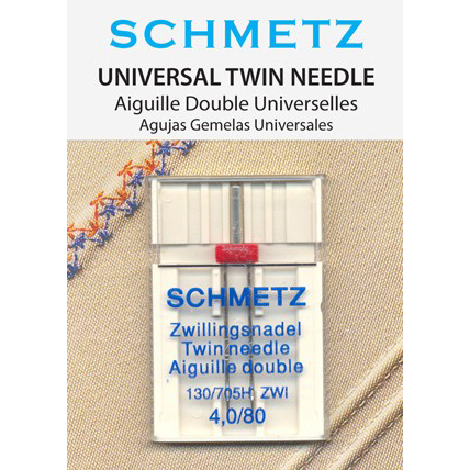 Голка подвійна універсальна №80 (4,0 мм) SCHMETZ подвійна голка