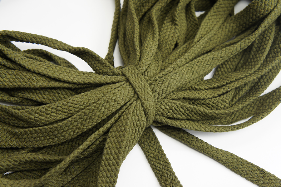 Шнур 15.0 мм для взуття (бавовна) болотний темний