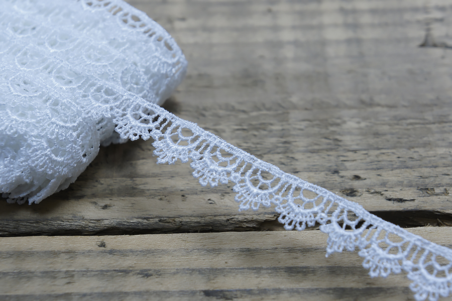 Мереживо гіпюр 15 мм MH біло-молочний