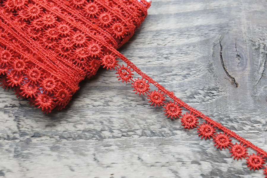 Мереживо гіпюр 10 мм MH червоний 0575-1901-8242