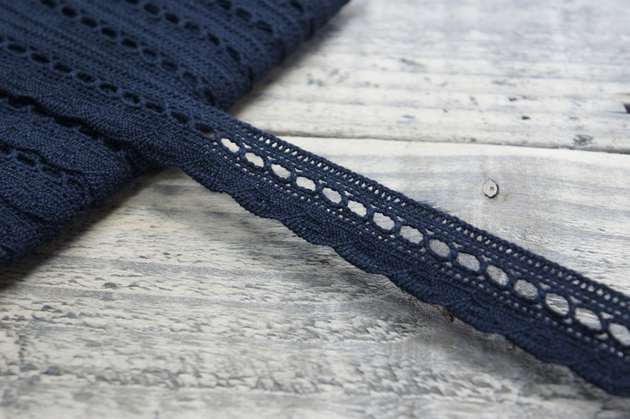 Мереживо бавовна 25мм MH чорний