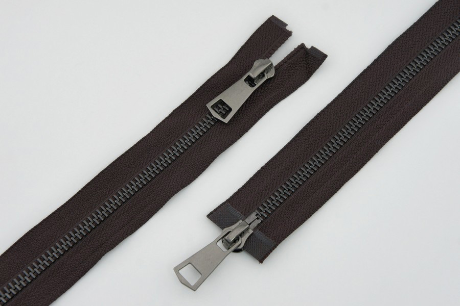 Блискавка MH Тип 5, 2 замка коричневий темний 75 см 5MTO-75-868-b.nik