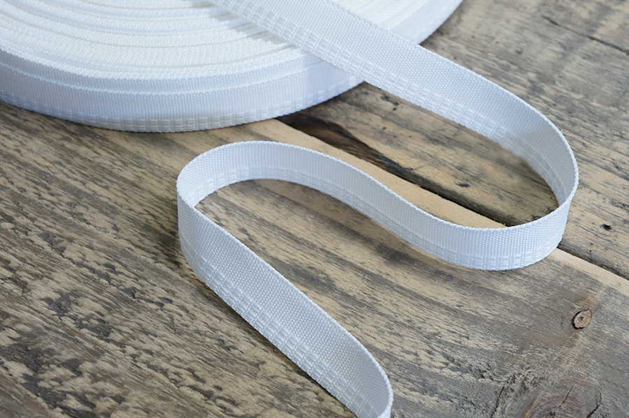 Тасьма для штанів 16 мм білий