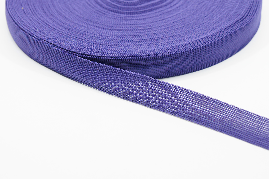 Тасьма 18 мм Лента в'язана бузковий фіолетовий