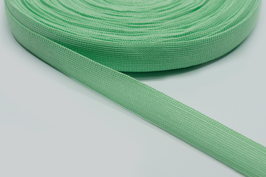 Тасьма 18 мм Лента в'язана м'ятний яскравий