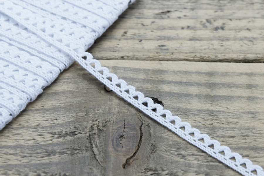 Мереживо бавовна 7 мм MH білий