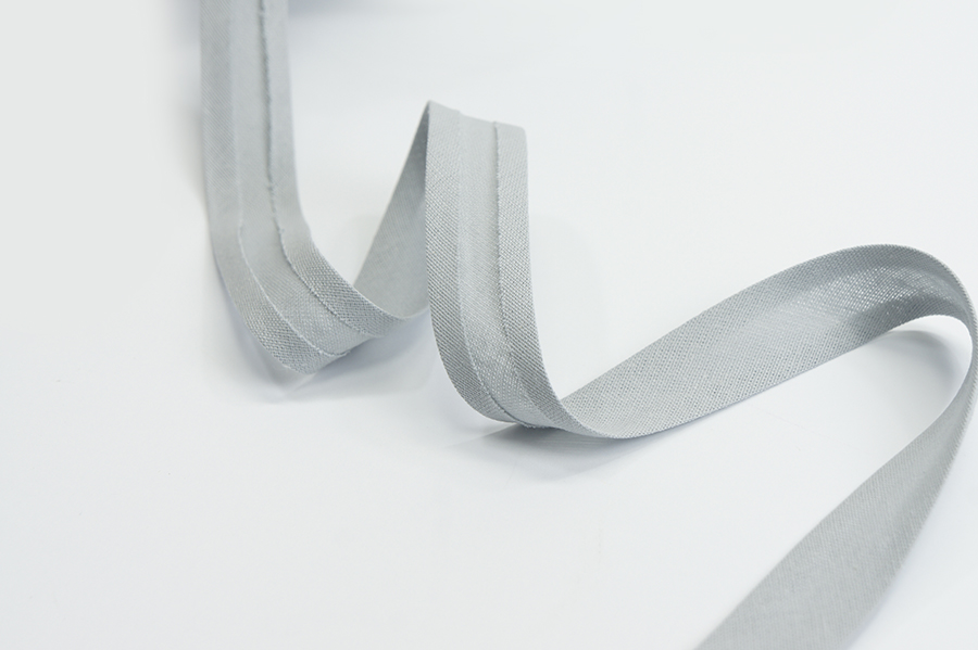 Бейка 20 мм матова, підвернута сірий блакитний