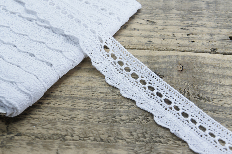 Мереживо бавовна 25мм MH білий