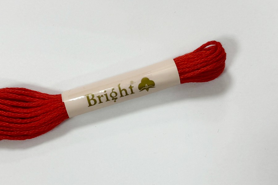 Муліне Bright бавовна червоний 0716