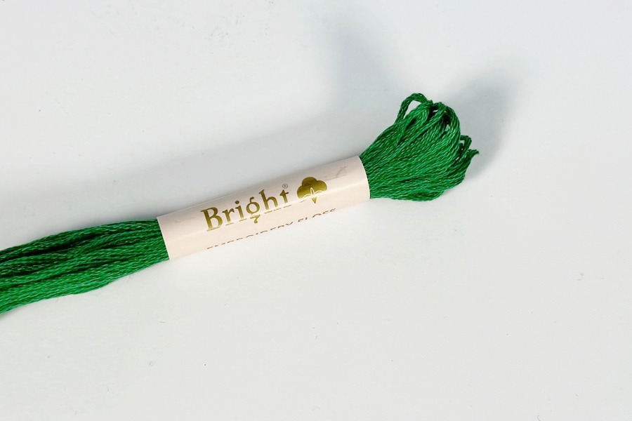 Муліне Bright бавовна зелений 4107