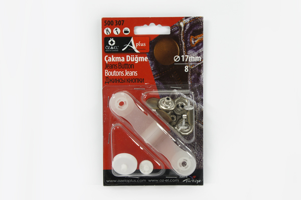 Набір кнопок 17 мм з кріпленням